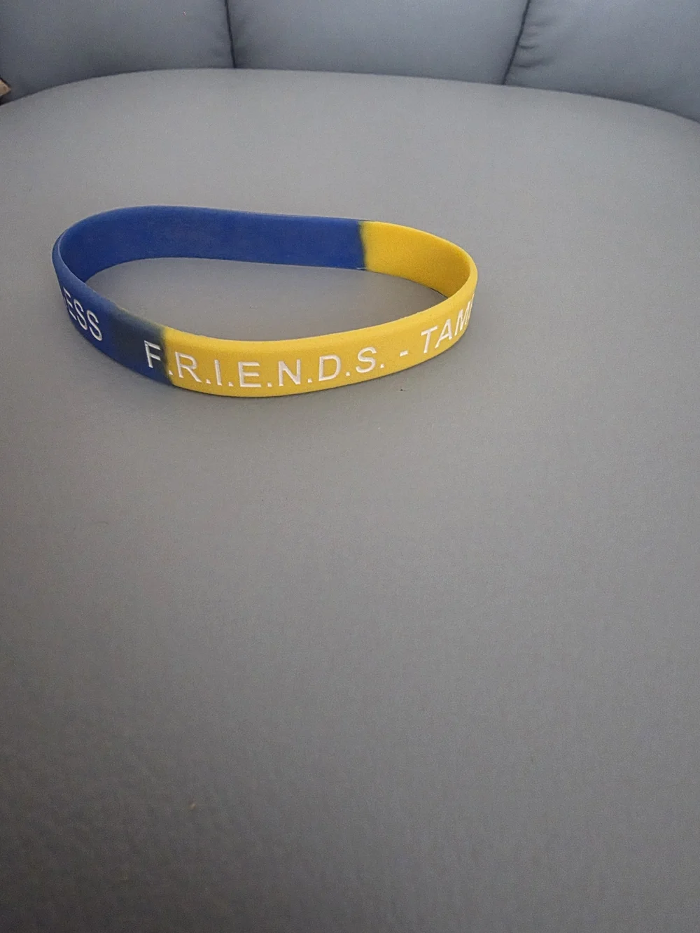 Down Syndrome Awareness Yellow & Blue Silicone Wristband
